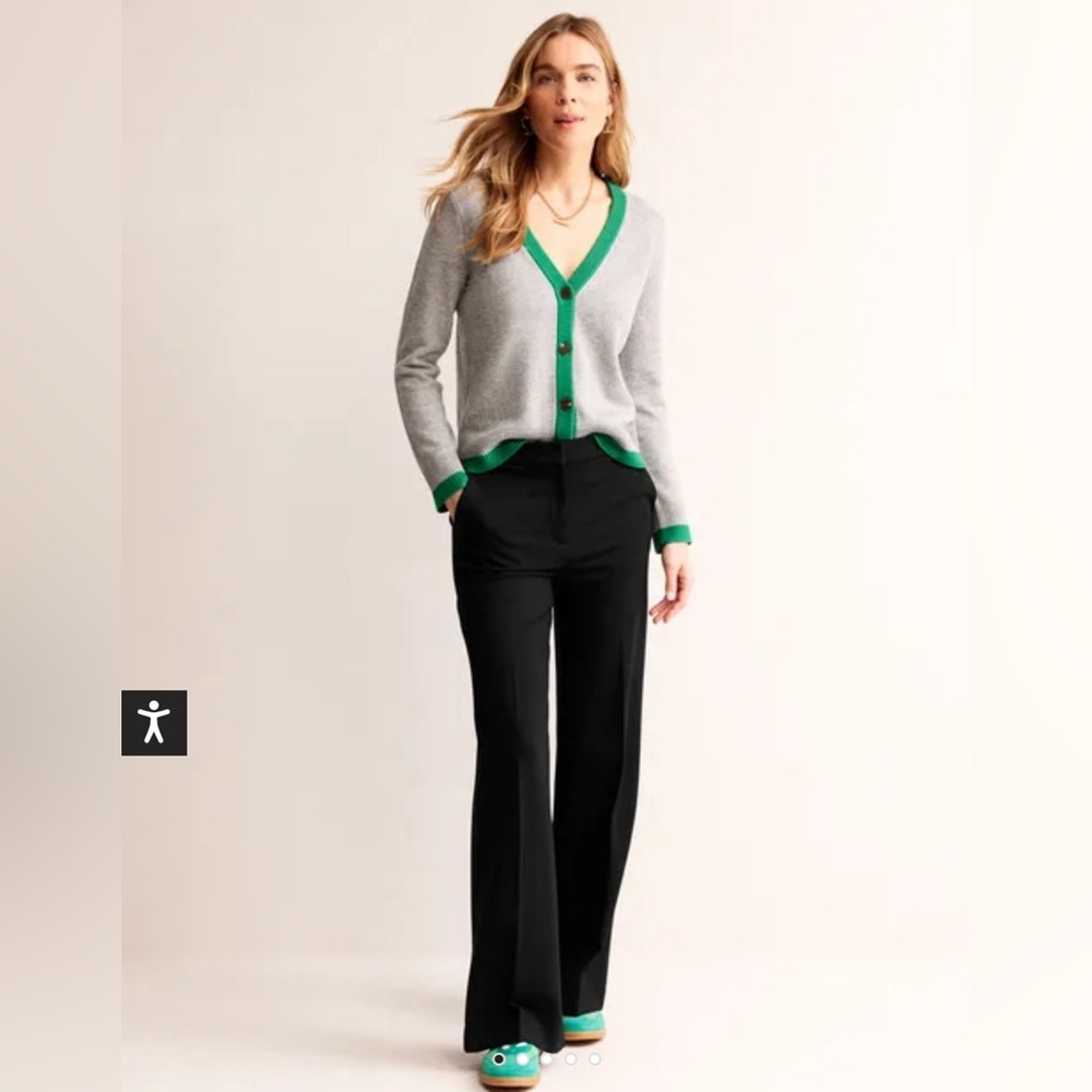 Boden Westbourne Ponte Wide Leg Trousers Pants NWT Size 12